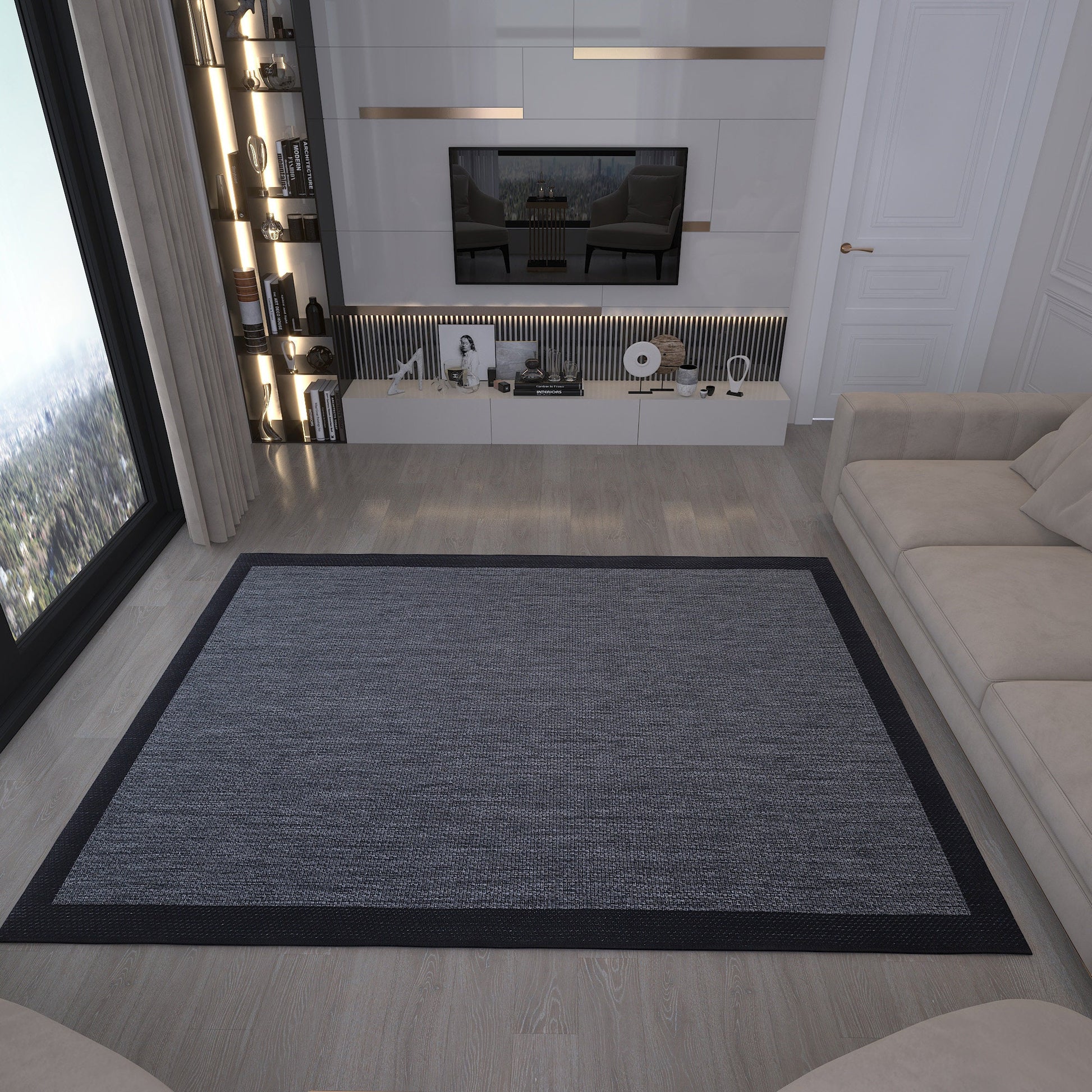 Washable Jute Rug: Bohemian Outdoor Carpet, Modern Home Decor