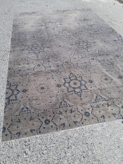 Vintage Turkish Wool Rug (4'9"x7'6") Anatolian Bohemian Area Rug