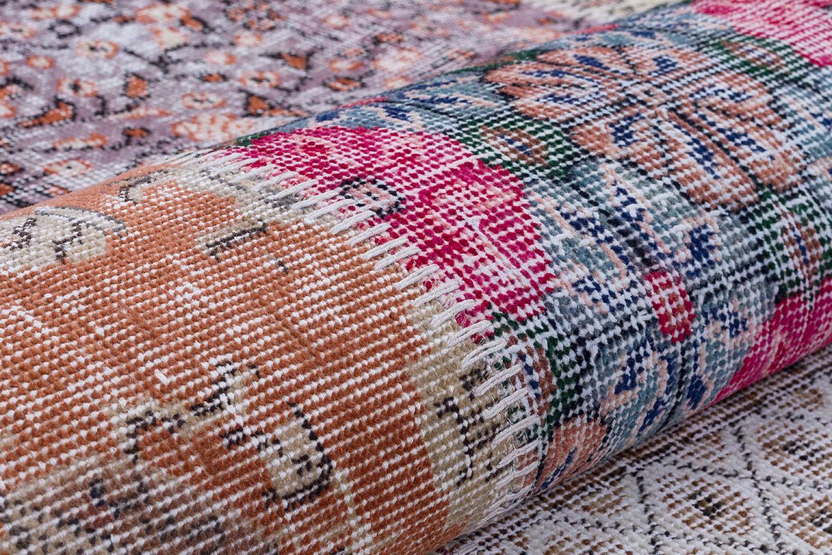 5x8, Handmade Wool Turkish Patchwork Rug – Vintage, Bohemian, One-of-a-Kind Area Rug