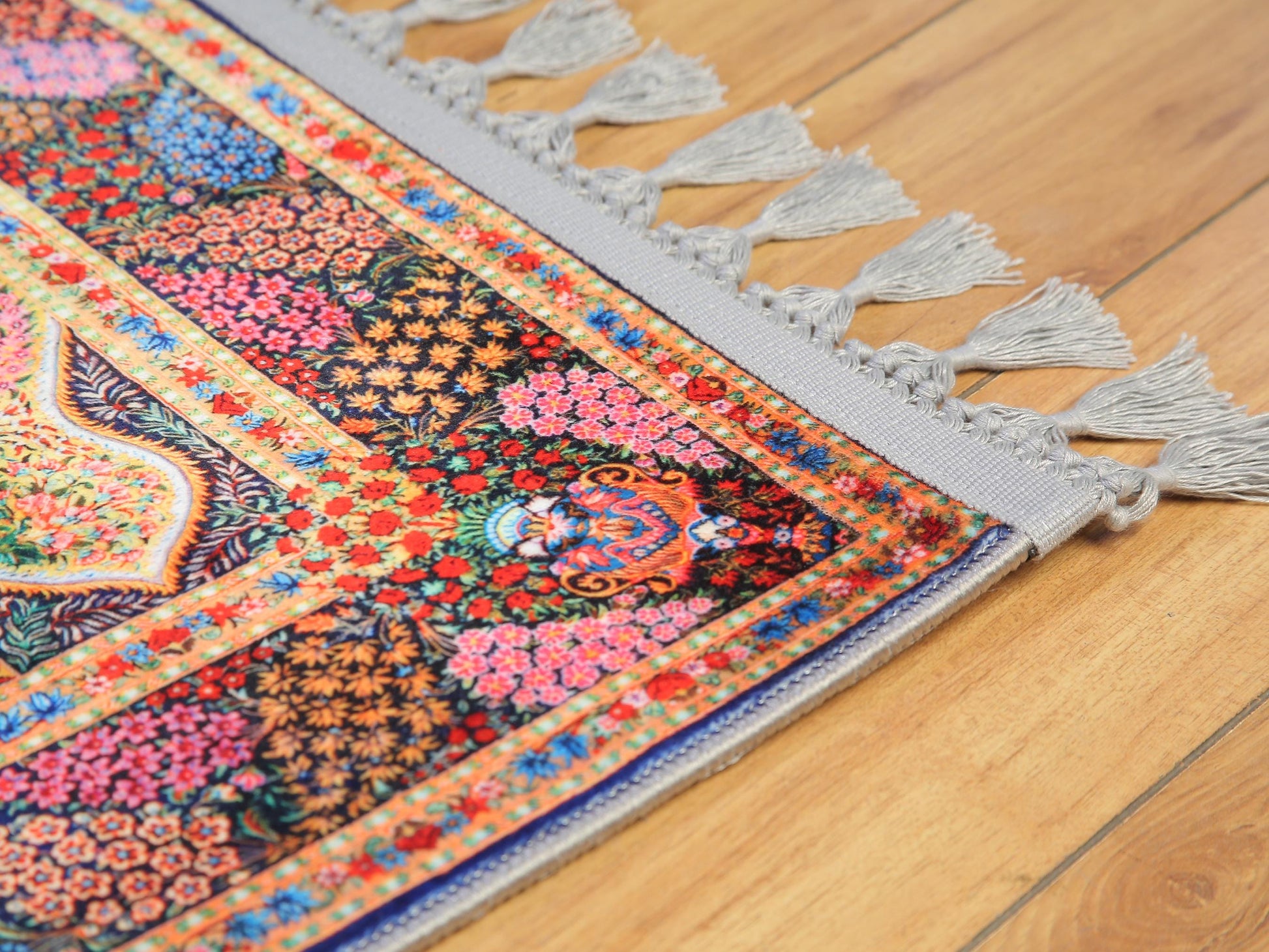 Turkish Prayer Rug, Ottoman Design, Soft Muslim Prayer Mat