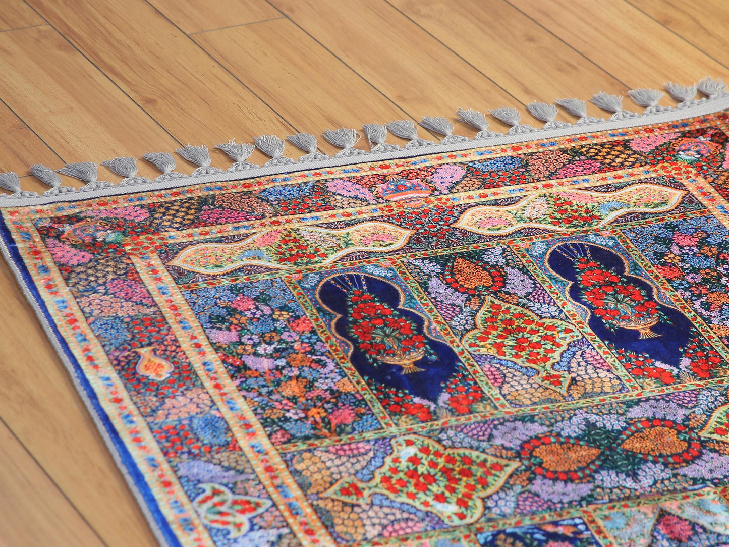 Turkish Prayer Rug, Ottoman Design, Soft Muslim Prayer Mat