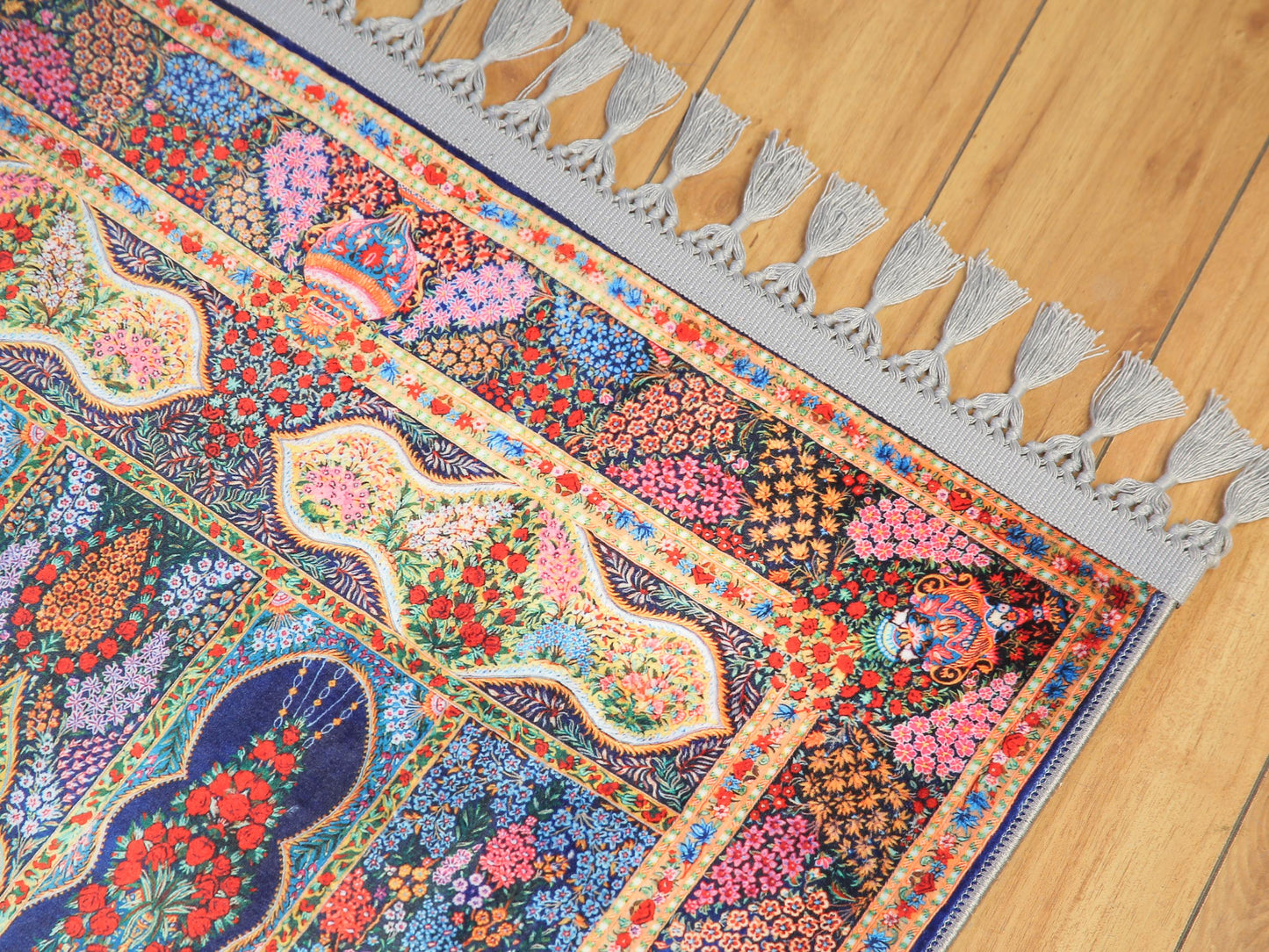 Turkish Prayer Rug, Ottoman Design, Soft Muslim Prayer Mat