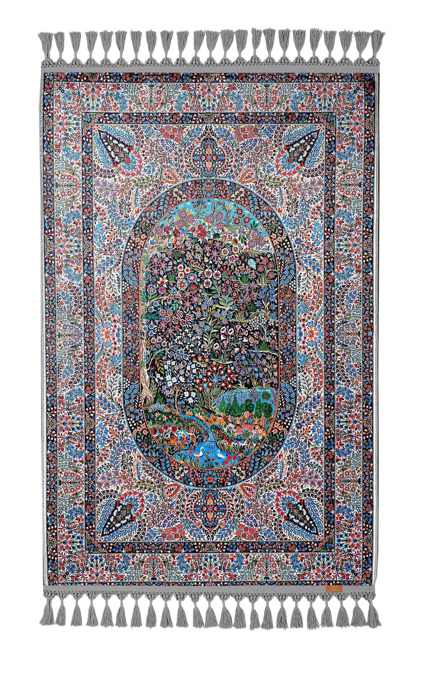 Turkish Prayer Rug, Ottoman Design, Soft Muslim Prayer Mat