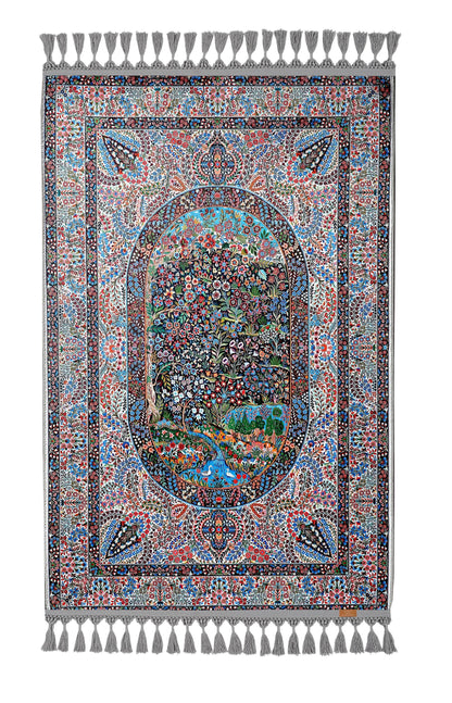 Turkish Prayer Rug, Ottoman Design, Soft Muslim Prayer Mat