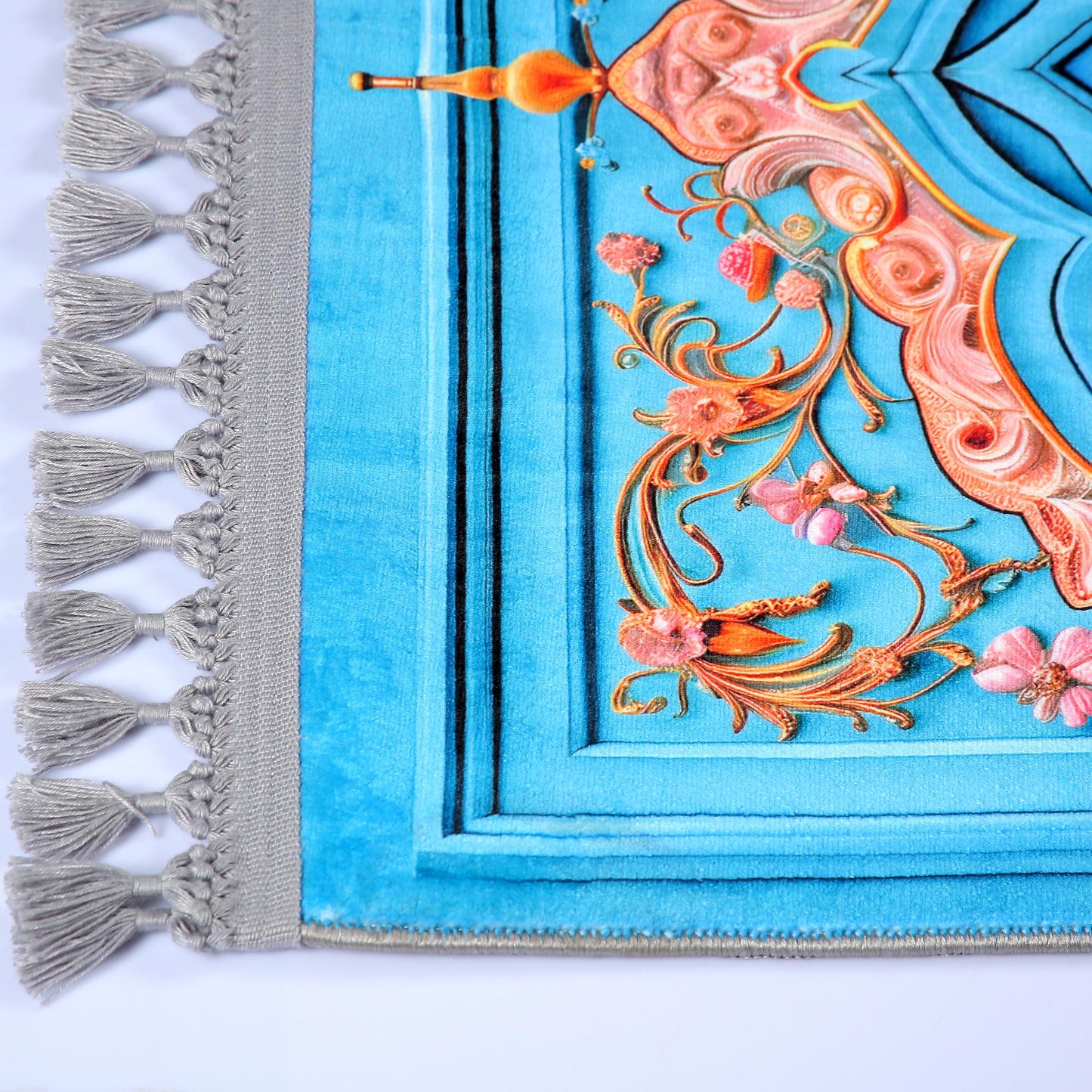 Turkish Prayer Rug, Ottoman Design, Soft Muslim Prayer Mat
