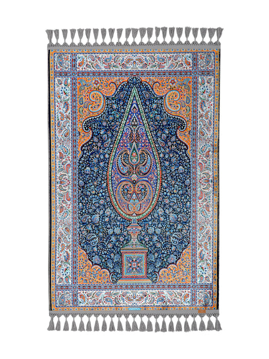 Turkish Prayer Rug, Ottoman Design Seccade, Muslim Prayer Mat