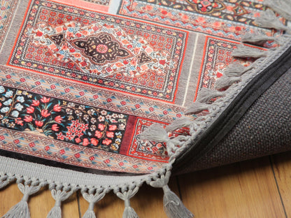 Turkish Prayer Rug, Ottoman Design, Soft Muslim Prayer Mat