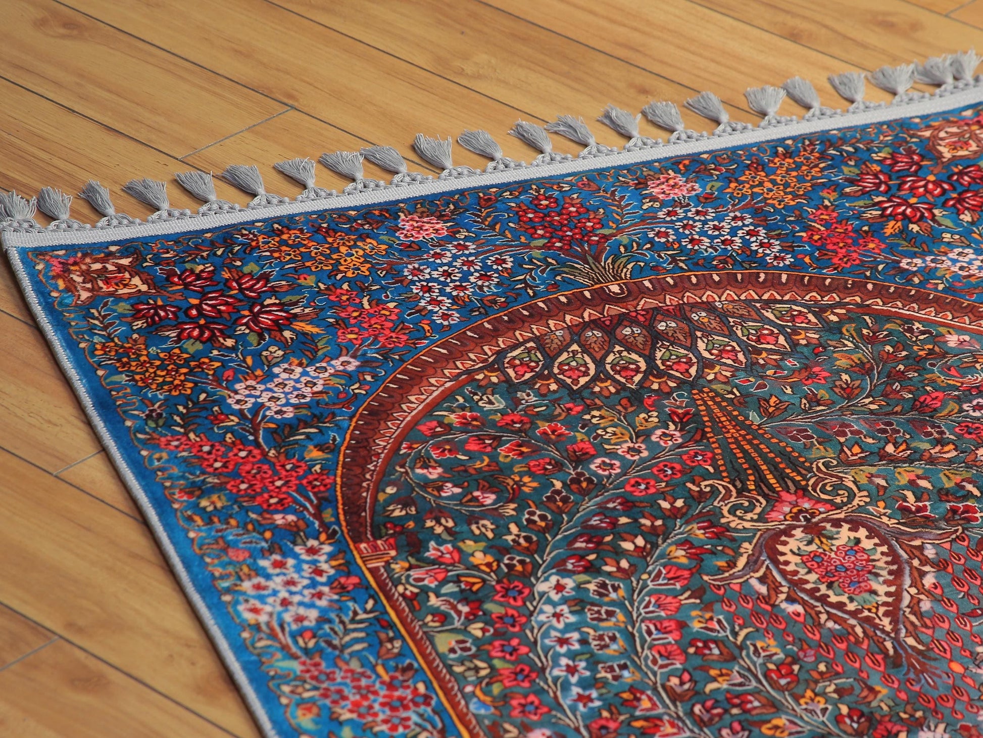 Turkish Prayer Rug, Ottoman Design, Soft Muslim Prayer Mat