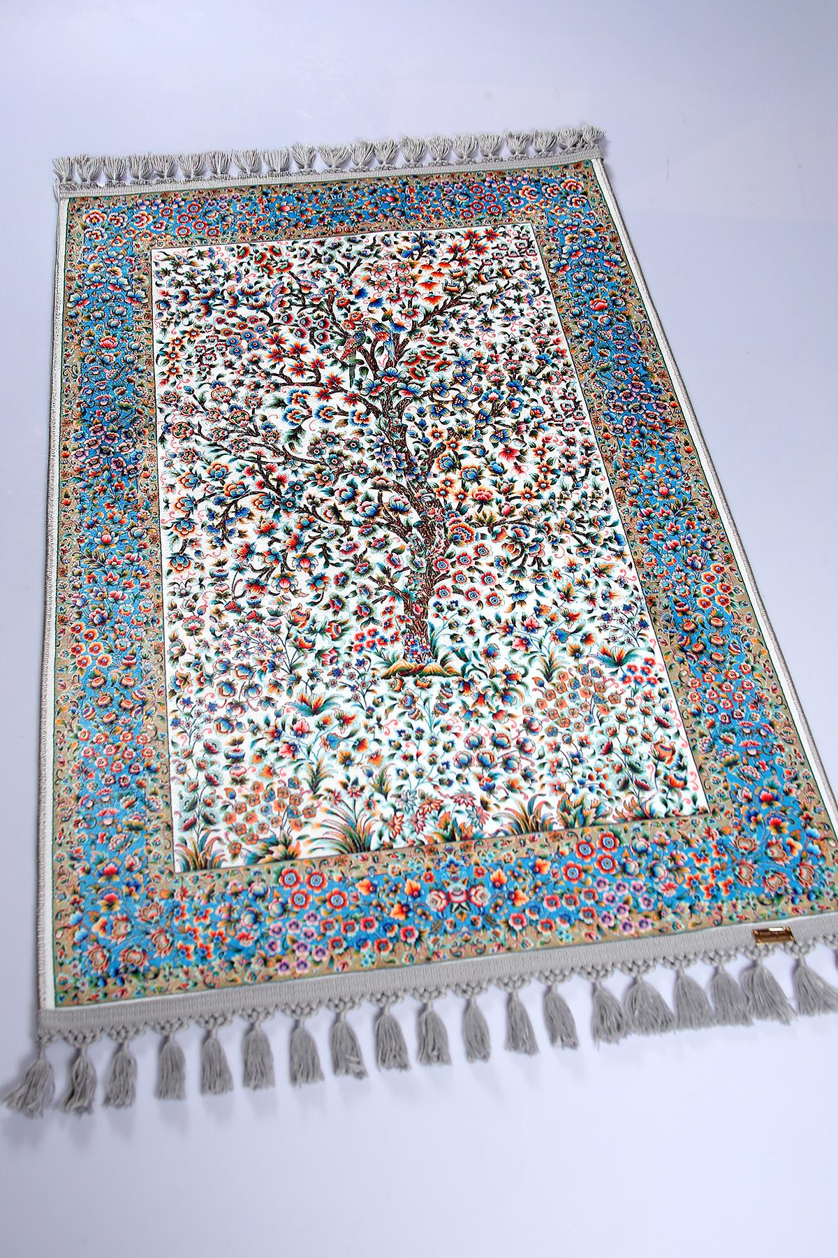 Turkish Prayer Rug, Ottoman Design, Soft Muslim Prayer Mat