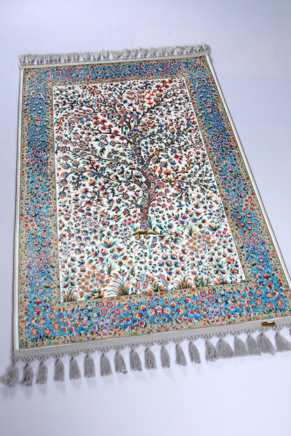 Turkish Prayer Rug, Ottoman Design, Soft Muslim Prayer Mat