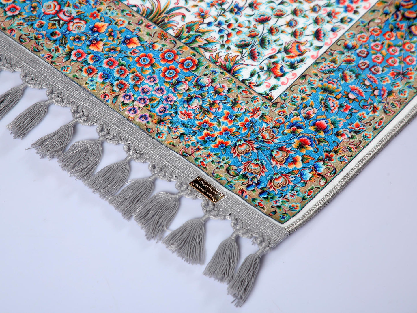 Turkish Prayer Rug, Ottoman Design, Soft Muslim Prayer Mat