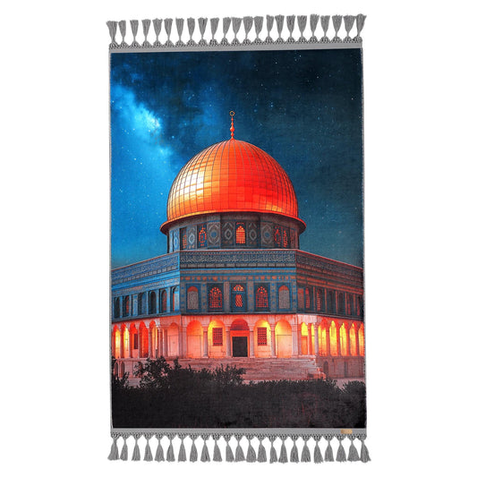 Turkish Prayer Rug, Ottoman Design, Soft Muslim Prayer Mat