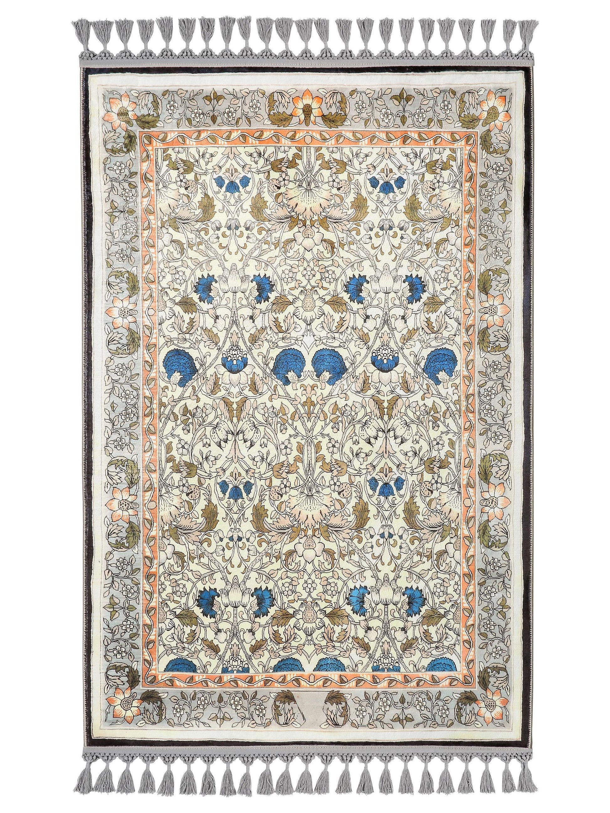 Turkish Prayer Rug, Ottoman Design, Soft Muslim Prayer Mat