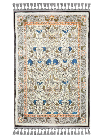 Turkish Prayer Rug, Ottoman Design, Soft Muslim Prayer Mat