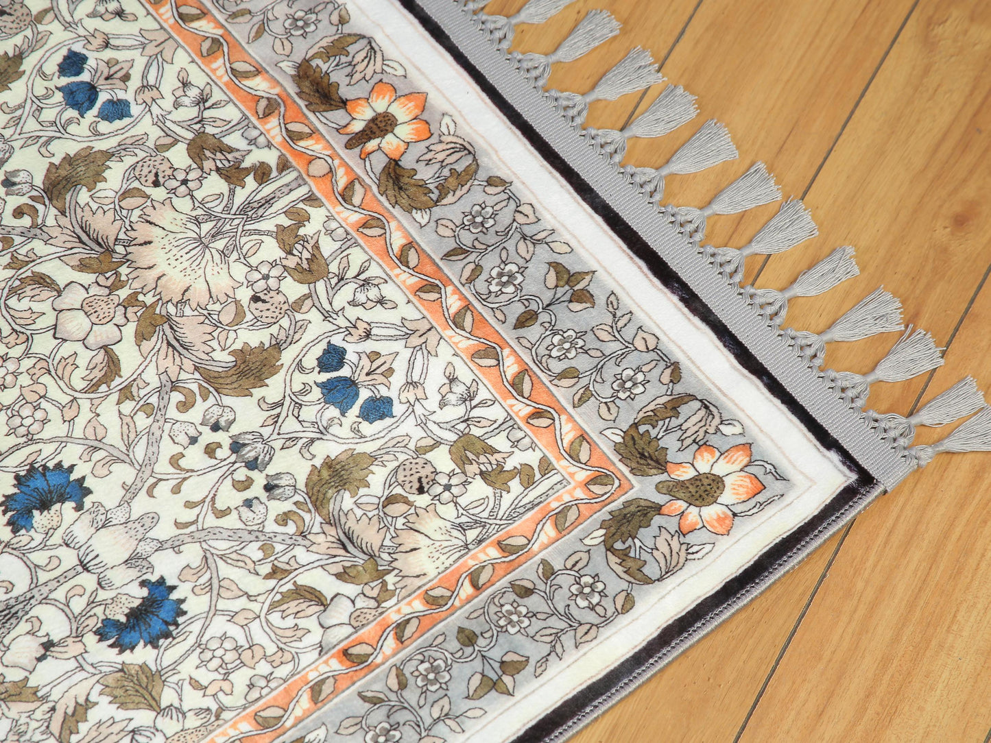 Turkish Prayer Rug, Ottoman Design, Soft Muslim Prayer Mat