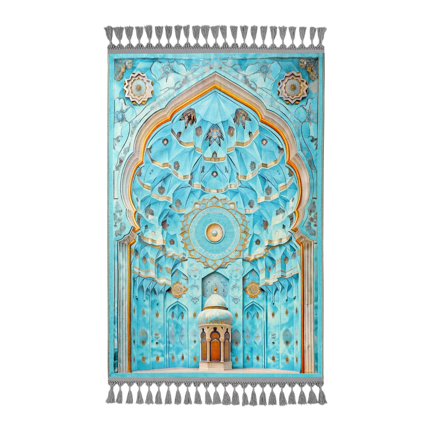 Turkish Prayer Rug, Ottoman Design, Muslim Prayer Mat