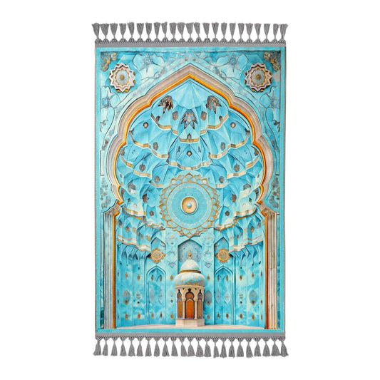 Turkish Prayer Rug, Ottoman Design, Muslim Prayer Mat