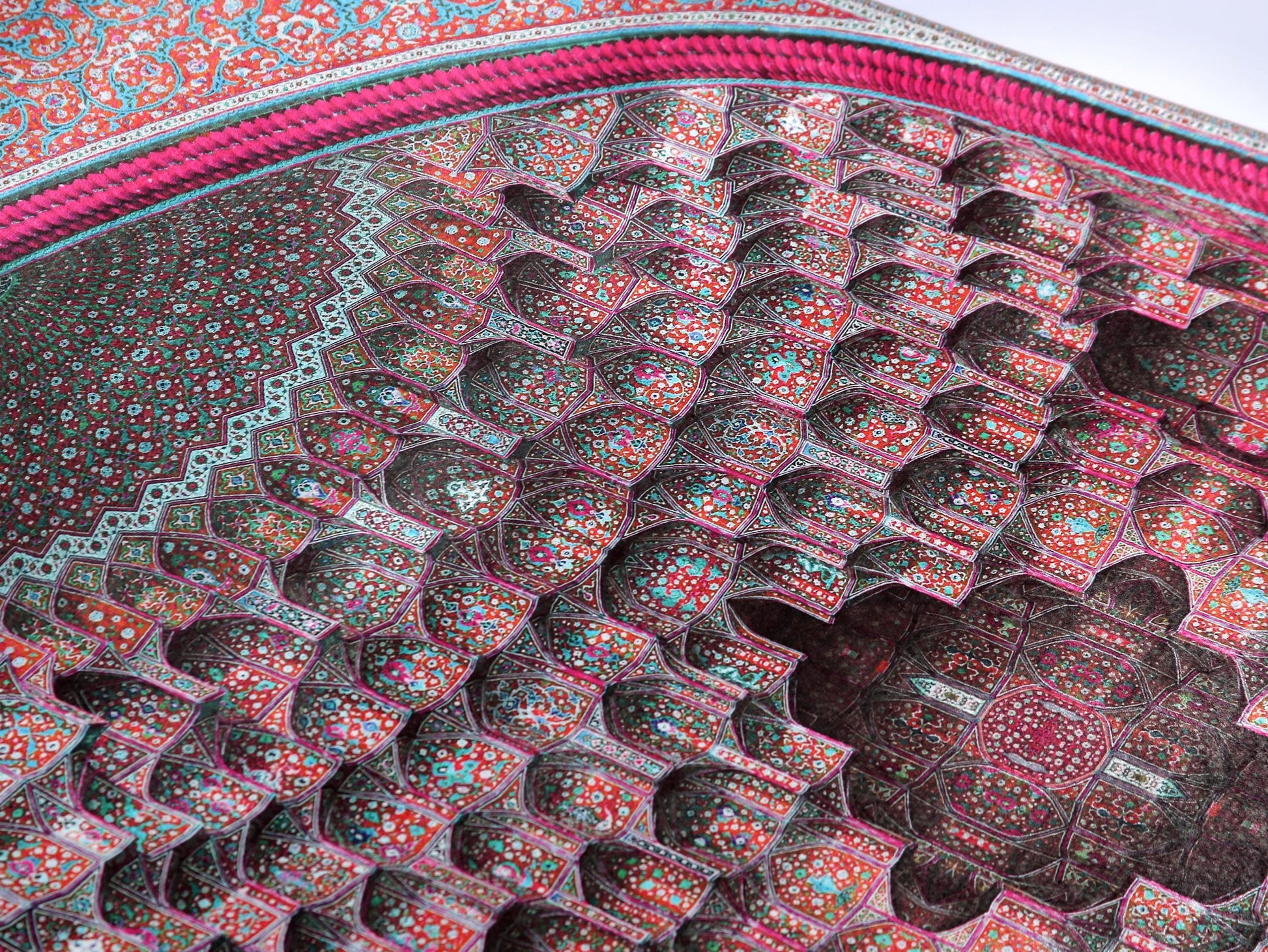 Turkish Prayer Rug, Ottoman Design, Soft Muslim Prayer Mat