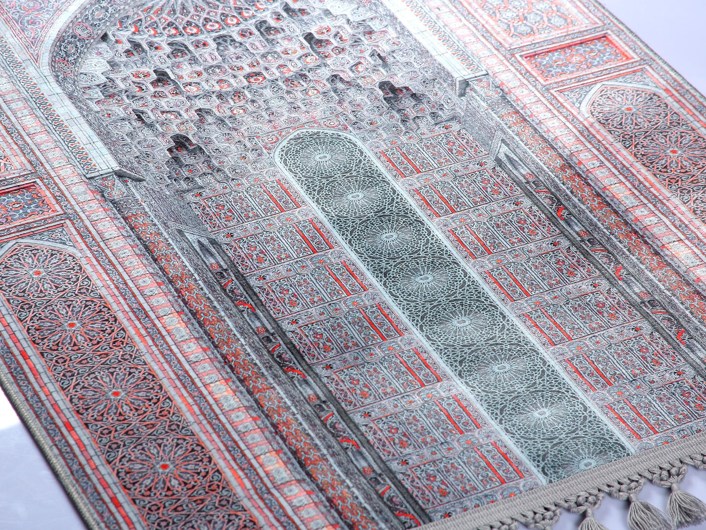 Turkish Prayer Rug, Ottoman Design, Soft Muslim Prayer Mat