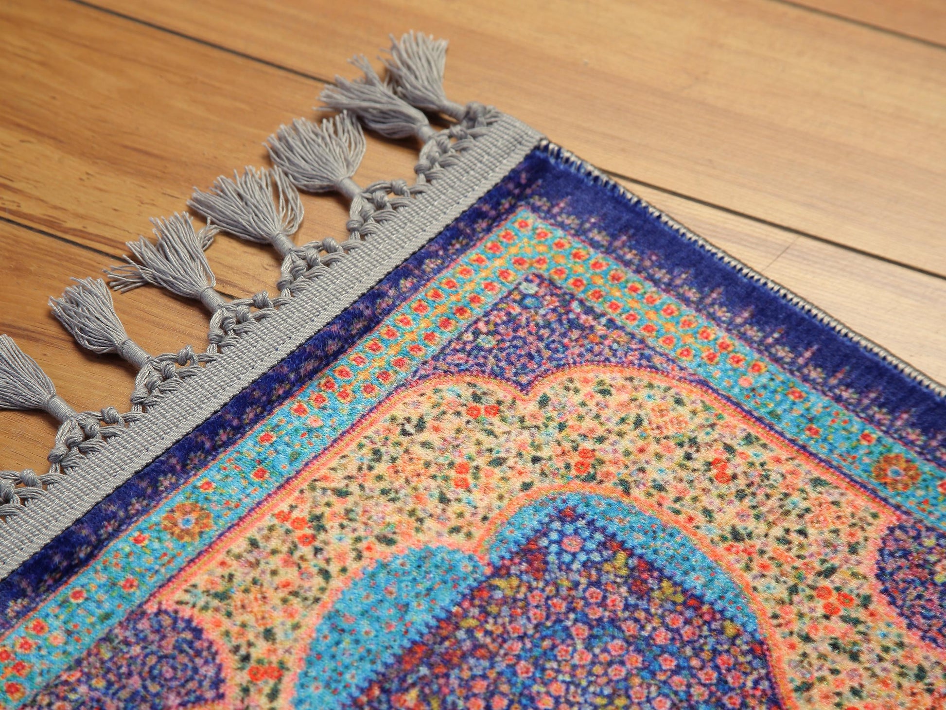 Turkish Prayer Rug, Ottoman Design, Soft Muslim Prayer Mat