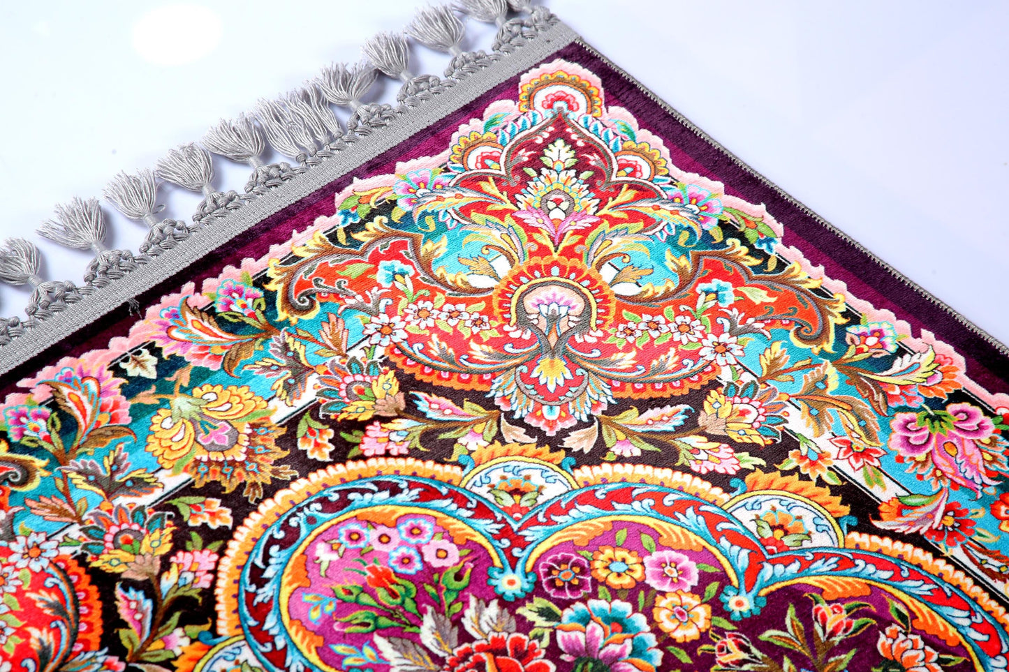 Turkish Prayer Rug, Ottoman Design, Soft Muslim Prayer Mat