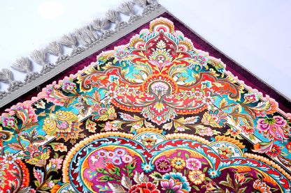 Turkish Prayer Rug, Ottoman Design, Soft Muslim Prayer Mat