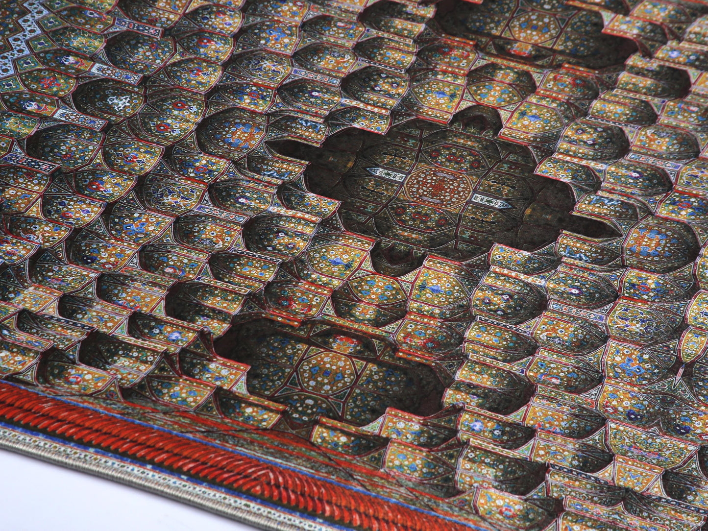 Turkish Prayer Rug, Ottoman Design, Soft Muslim Prayer Mat