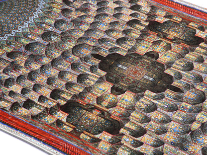 Turkish Prayer Rug, Ottoman Design, Soft Muslim Prayer Mat