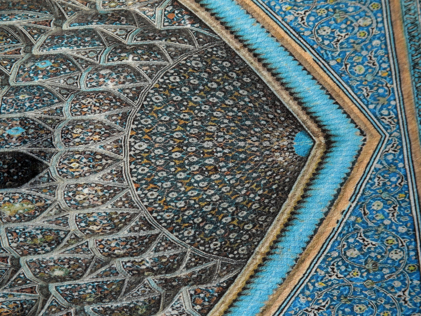 Turkish Prayer Rug, Ottoman Design, Soft Muslim Prayer Mat