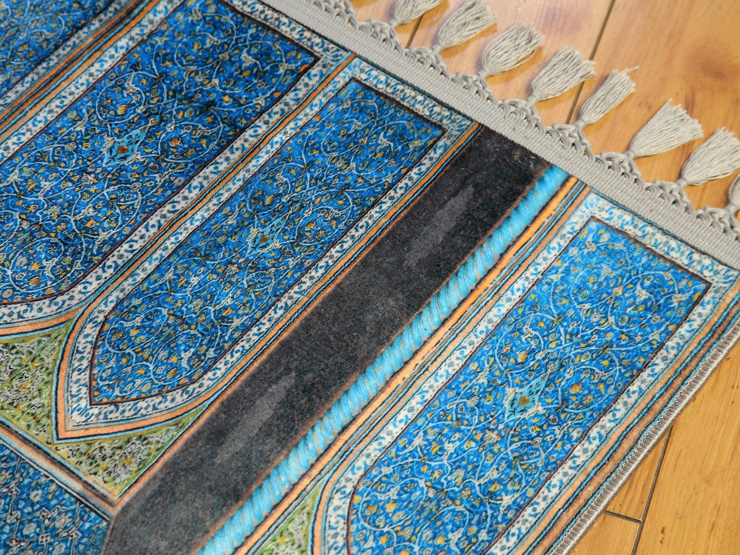 Turkish Prayer Rug, Ottoman Design, Soft Muslim Prayer Mat