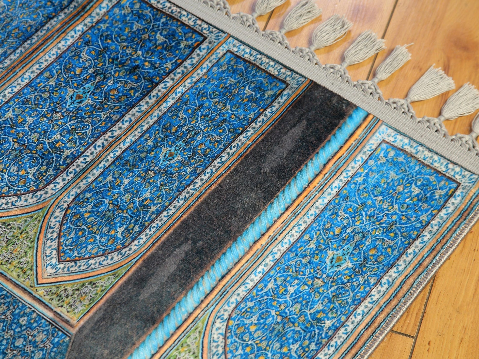 Turkish Prayer Rug, Ottoman Design, Soft Muslim Prayer Mat