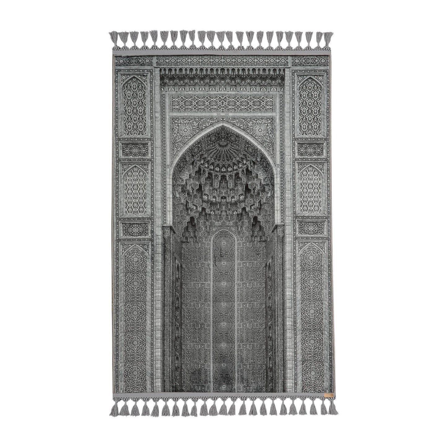 Turkish Prayer Rug, Soft Muslim Prayer Mat, Ottoman Design