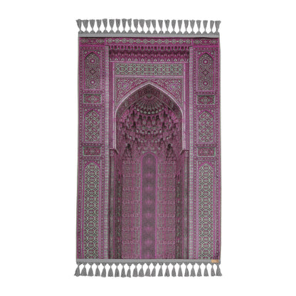 Turkish Prayer Rug, Ottoman Design, Soft Muslim Prayer Mat