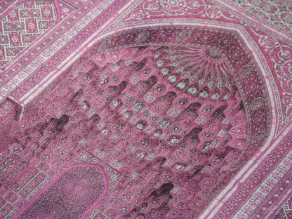 Turkish Prayer Rug, Ottoman Design, Soft Muslim Prayer Mat