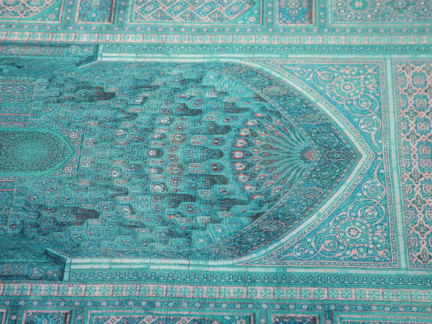 Turkish Prayer Rug, Ottoman Design Muslim Prayer Mat