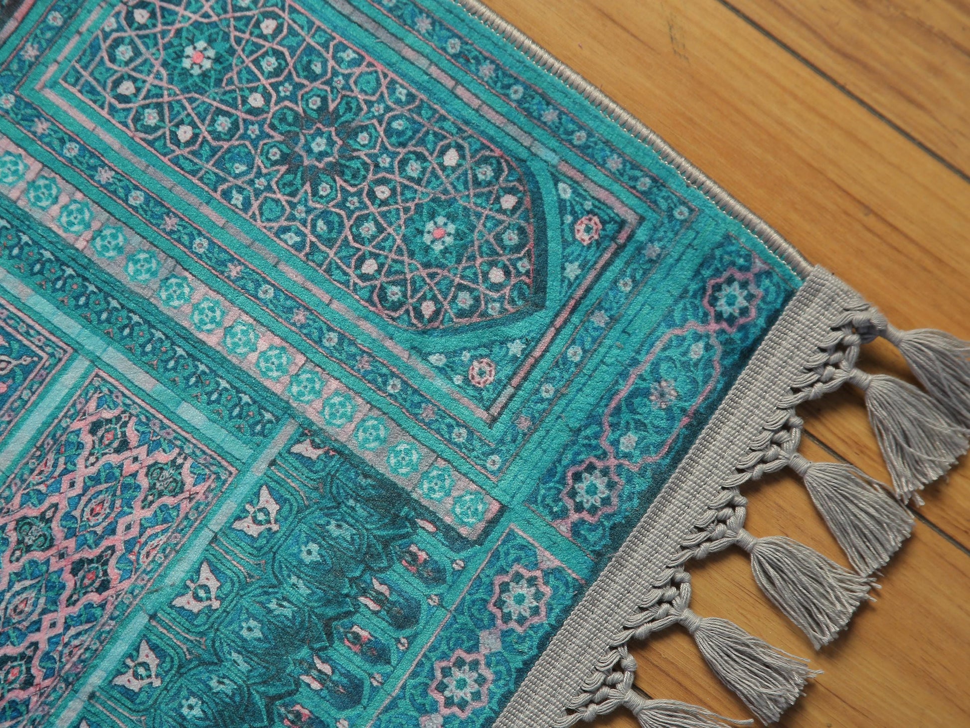 Turkish Prayer Rug, Ottoman Design Muslim Prayer Mat