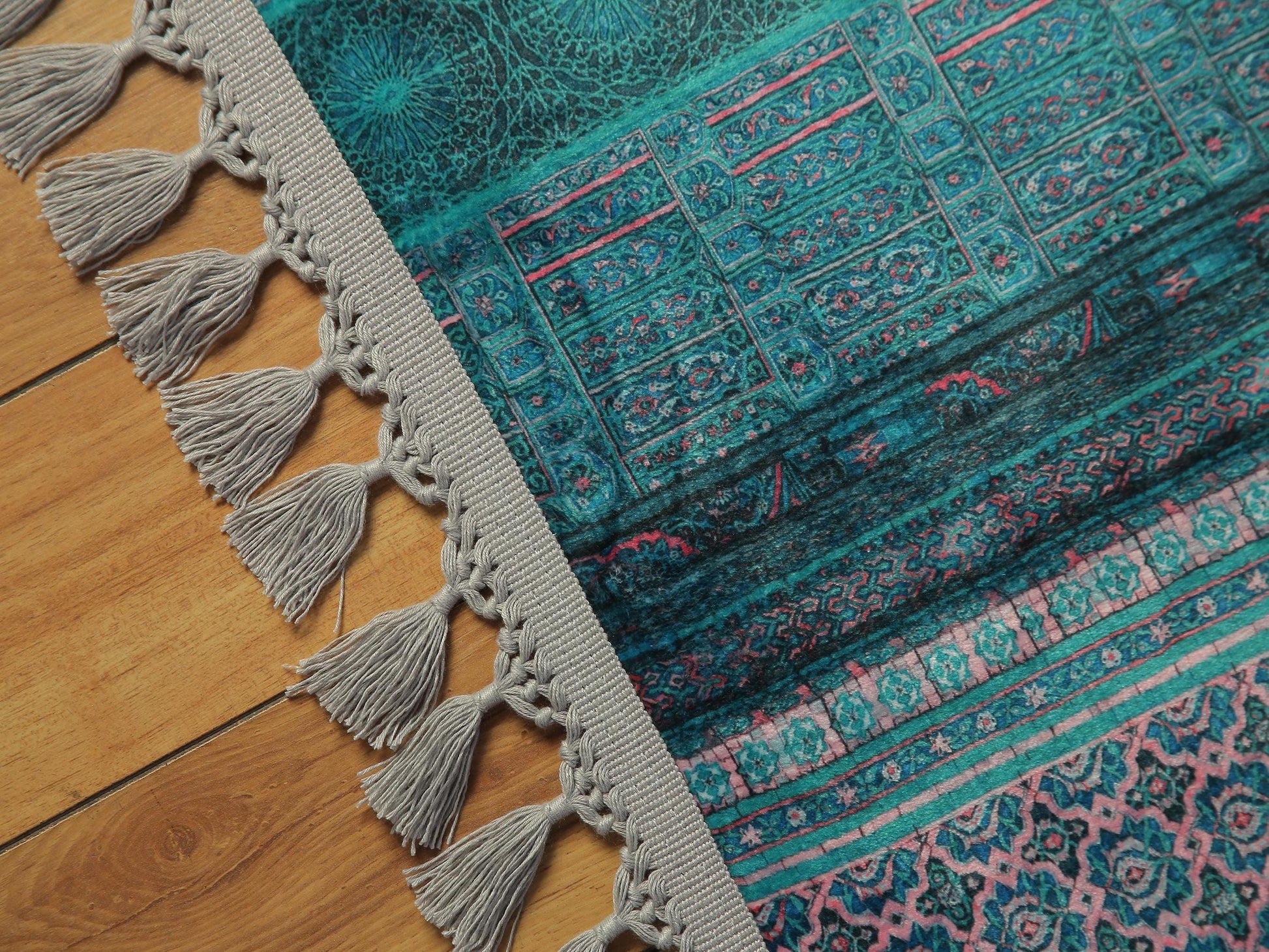 Turkish Prayer Rug, Ottoman Design Muslim Prayer Mat