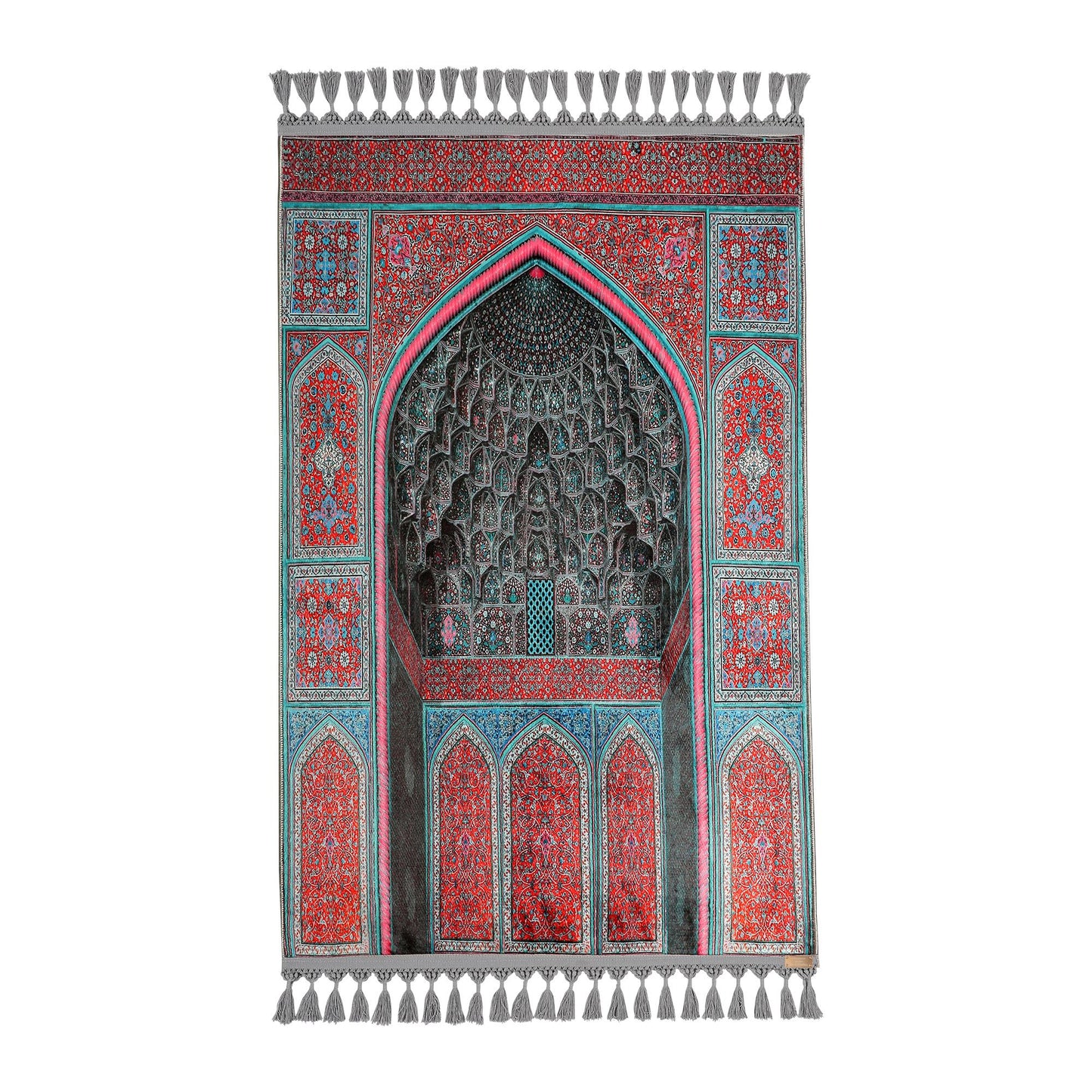 Turkish Prayer Rug, Ottoman Design, Soft Muslim Prayer Mat