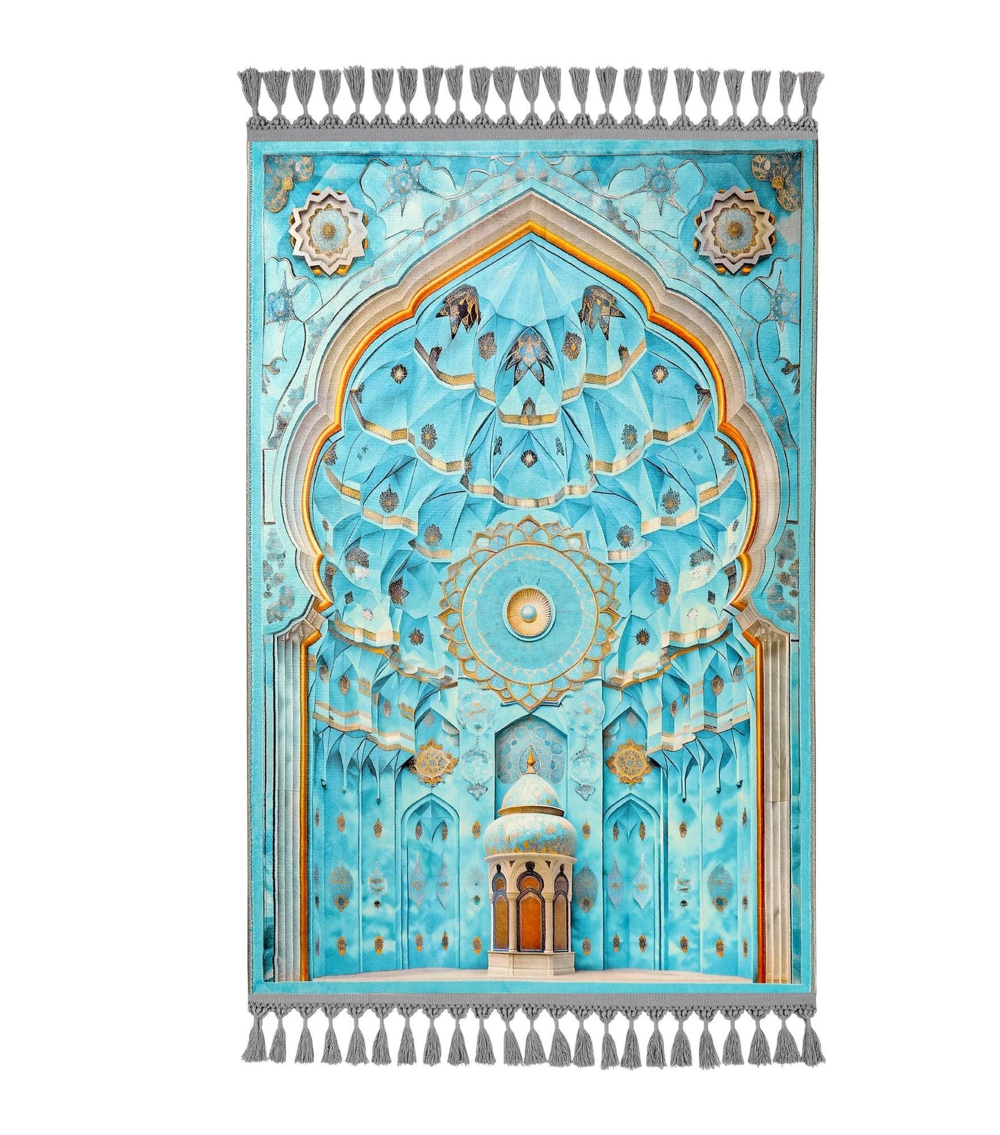 Turkish Prayer Rug, Ottoman Design, Muslim Prayer Mat