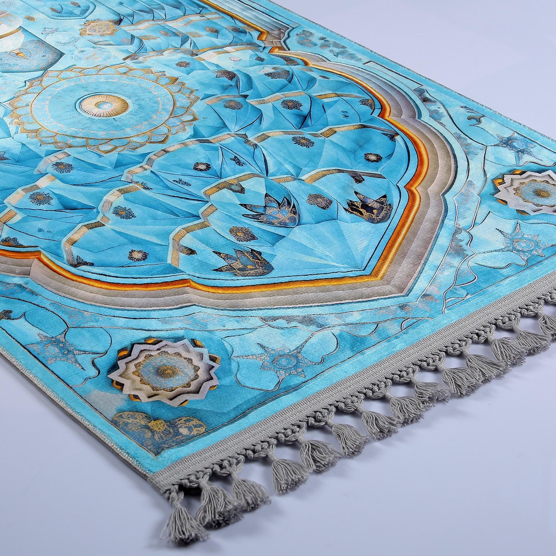 Turkish Prayer Rug, Ottoman Design, Muslim Prayer Mat
