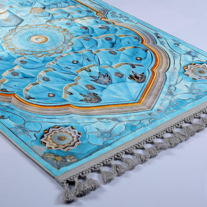 Turkish Prayer Rug, Ottoman Design, Muslim Prayer Mat