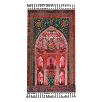Prayer Carpet, Turkish Prayer Rug – Soft Muslim Prayer Mat with Traditional Ottoman Design, prayer rug, seccade, prayer mat, muslim rug