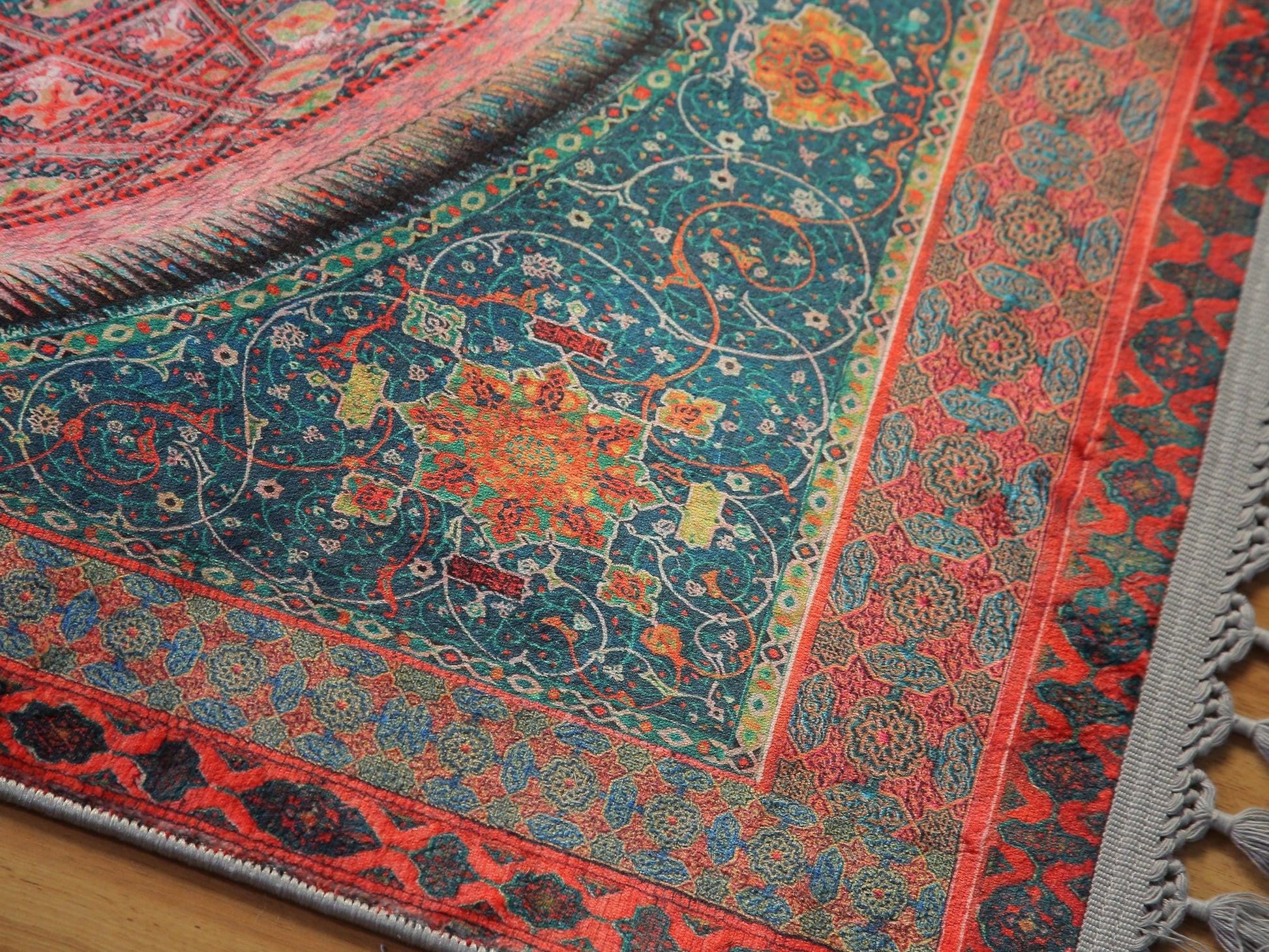 Prayer Carpet, Turkish Prayer Rug – Soft Muslim Prayer Mat with Traditional Ottoman Design, prayer rug, seccade, prayer mat, muslim rug
