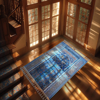 Turkish Prayer Rug, Ottoman Design, Muslim Prayer Mat