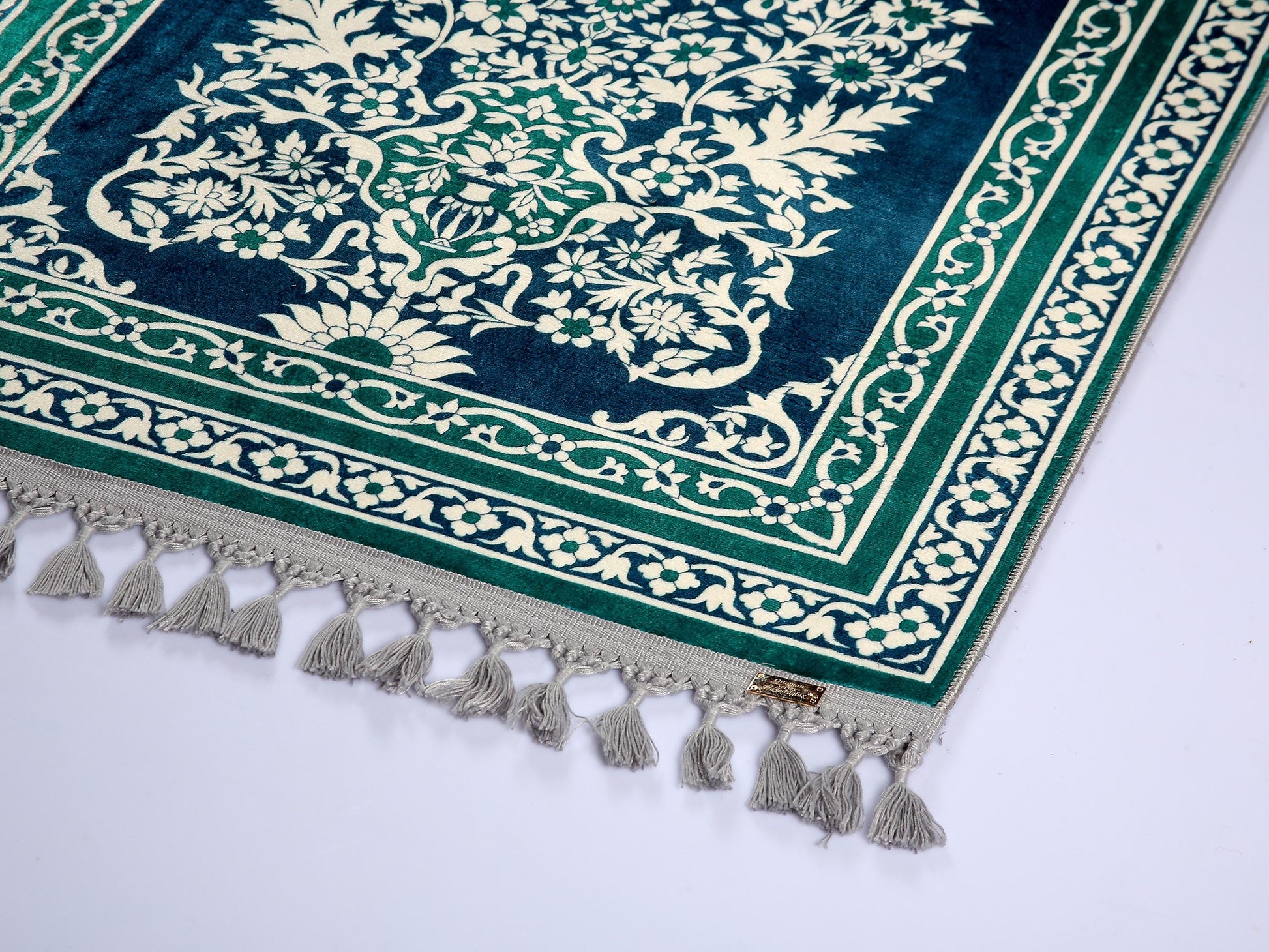 Turkish Prayer Rug, Soft Muslim Prayer Mat, Ottoman Design