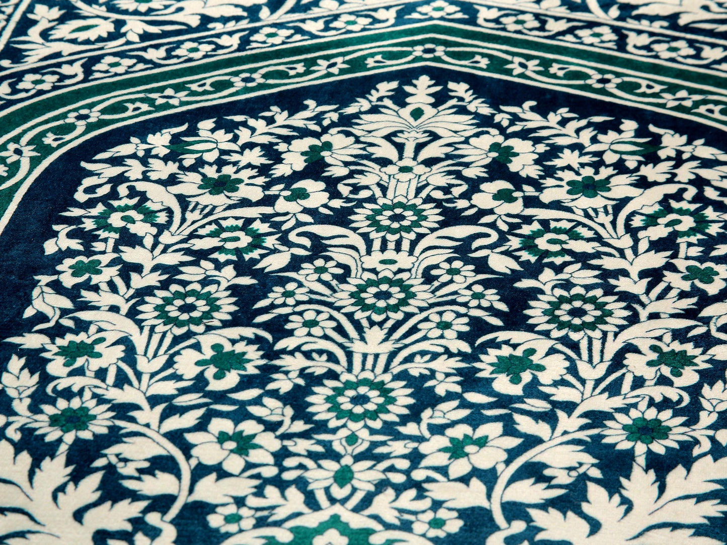 Turkish Prayer Rug, Soft Muslim Prayer Mat, Ottoman Design