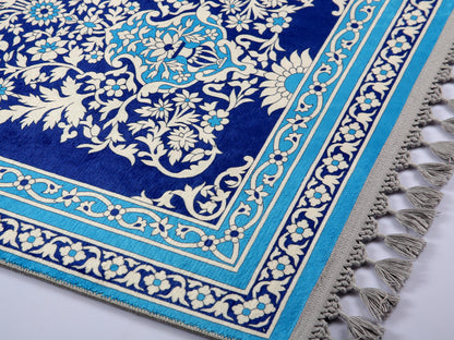Turkish Prayer Rug, Ottoman Design Muslim Prayer Mat