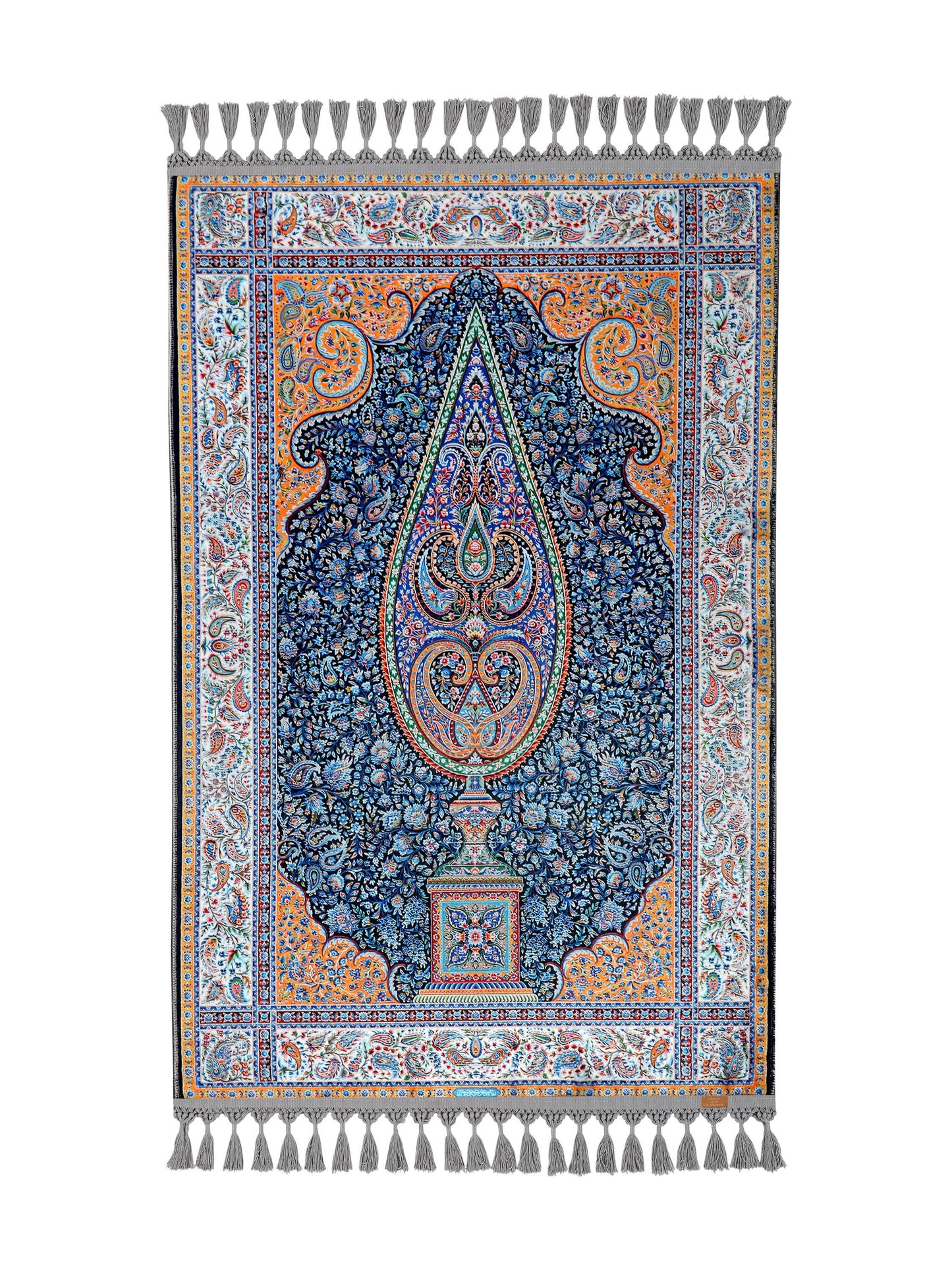 Turkish Prayer Rug, Ottoman Design, Soft Muslim Prayer Mat