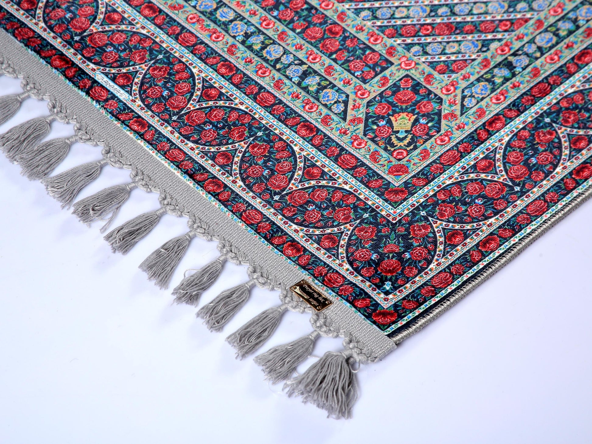 Turkish Prayer Rug, Ottoman Design, Soft Muslim Prayer Mat