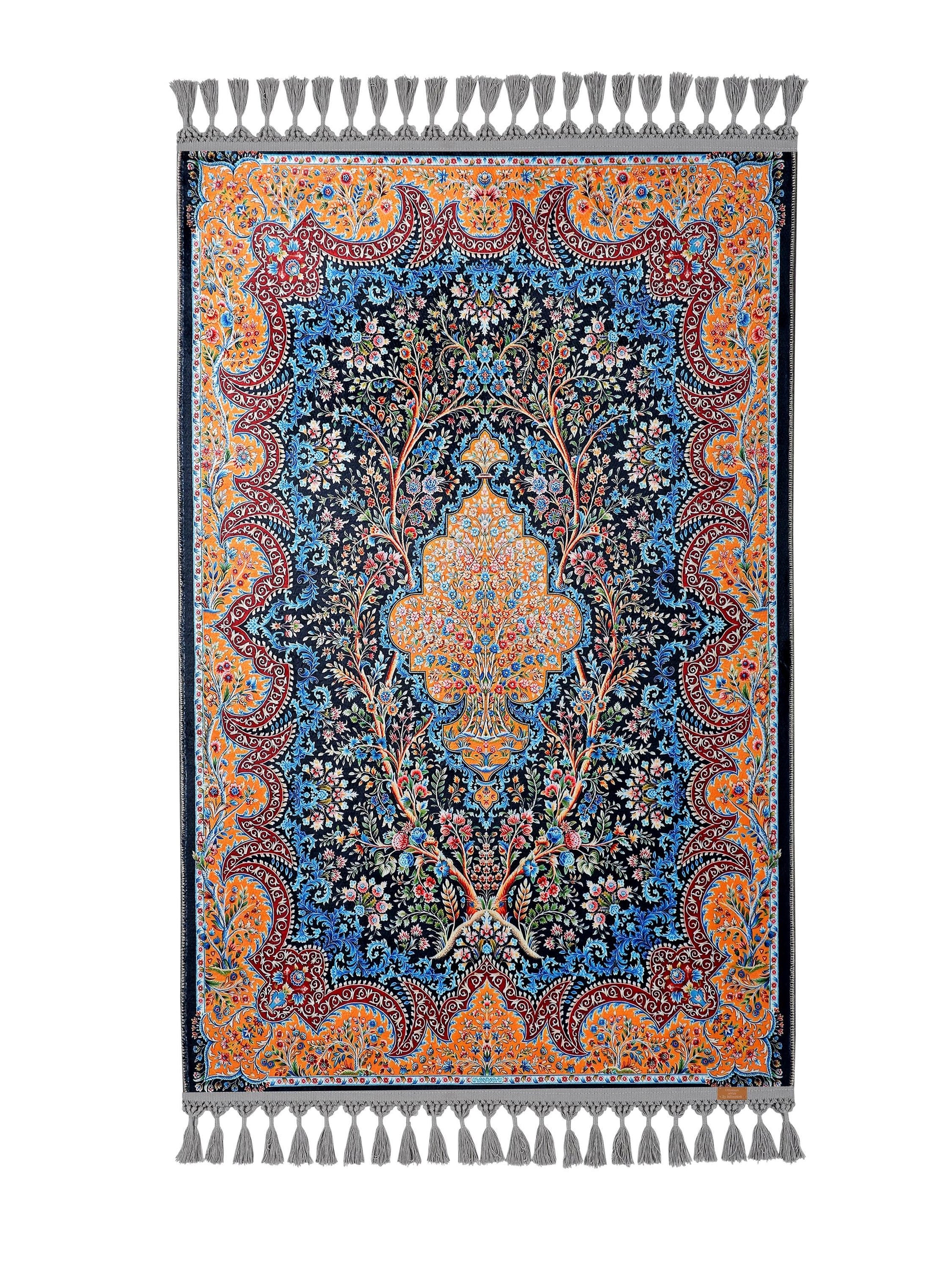 Turkish Prayer Rug, Traditional Ottoman Design Seccade